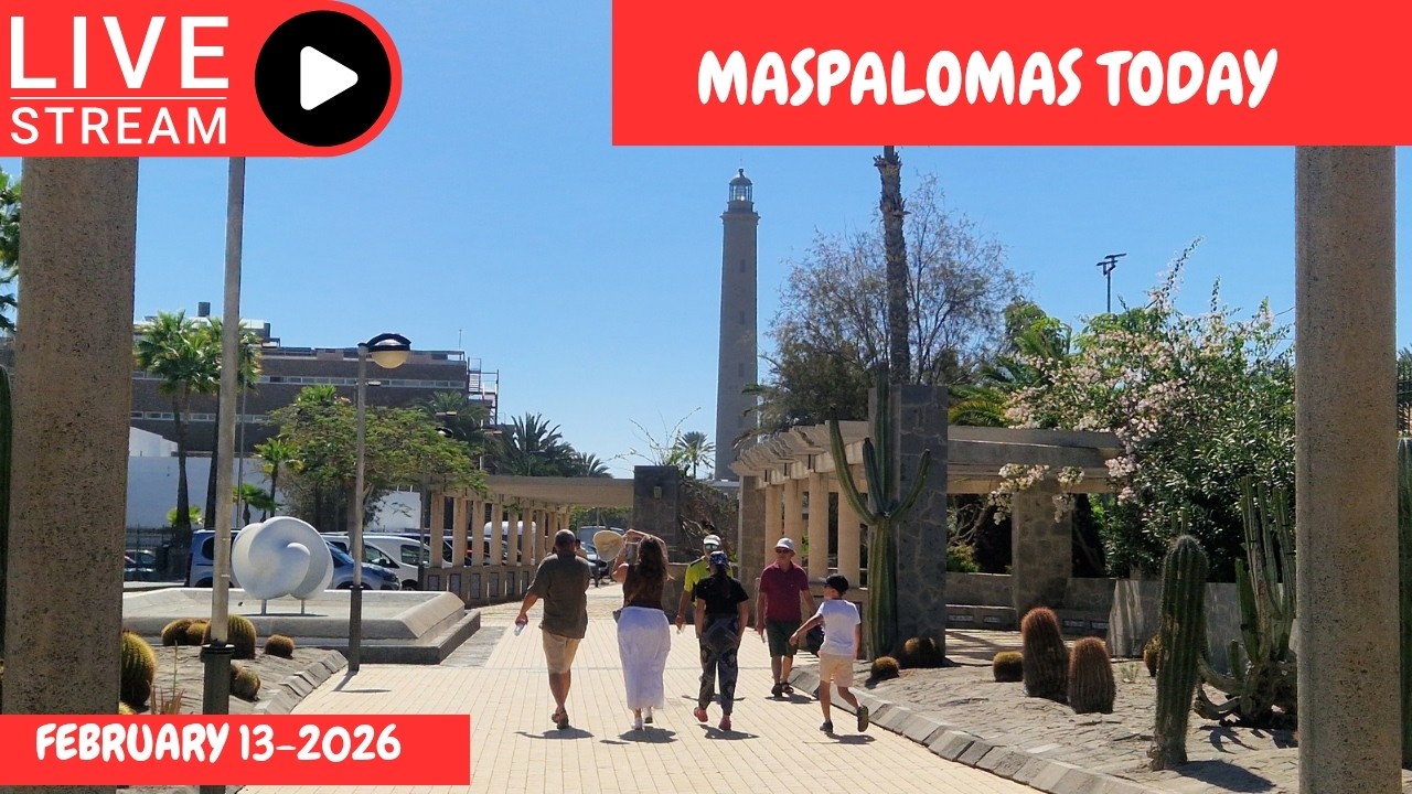 Gran Canaria LIVE 🔴MASPALOMAS TODAY - FEBRUARY 13-2026