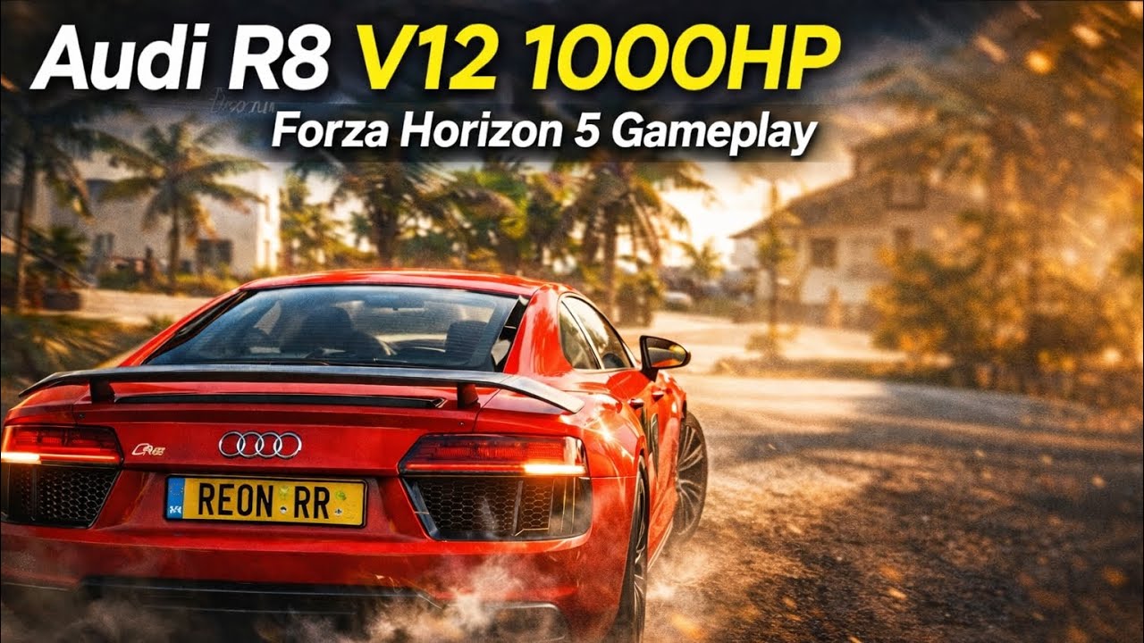 Audi R8 v12 1000HP Part || - Forza Horizon 5 Gameplay | FH5 4k Gameplay