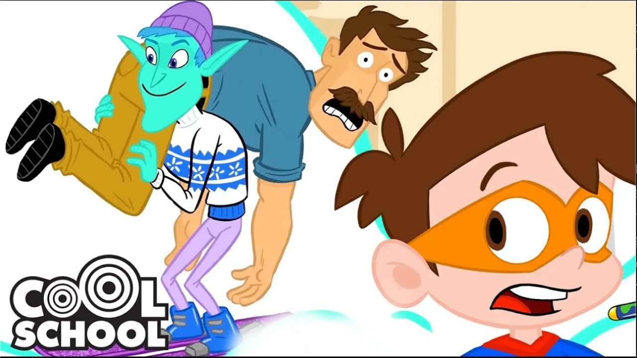 Super Drew Rescues Dad 🏗️ Happy Father's Day | Cool School Cartoons for Kids