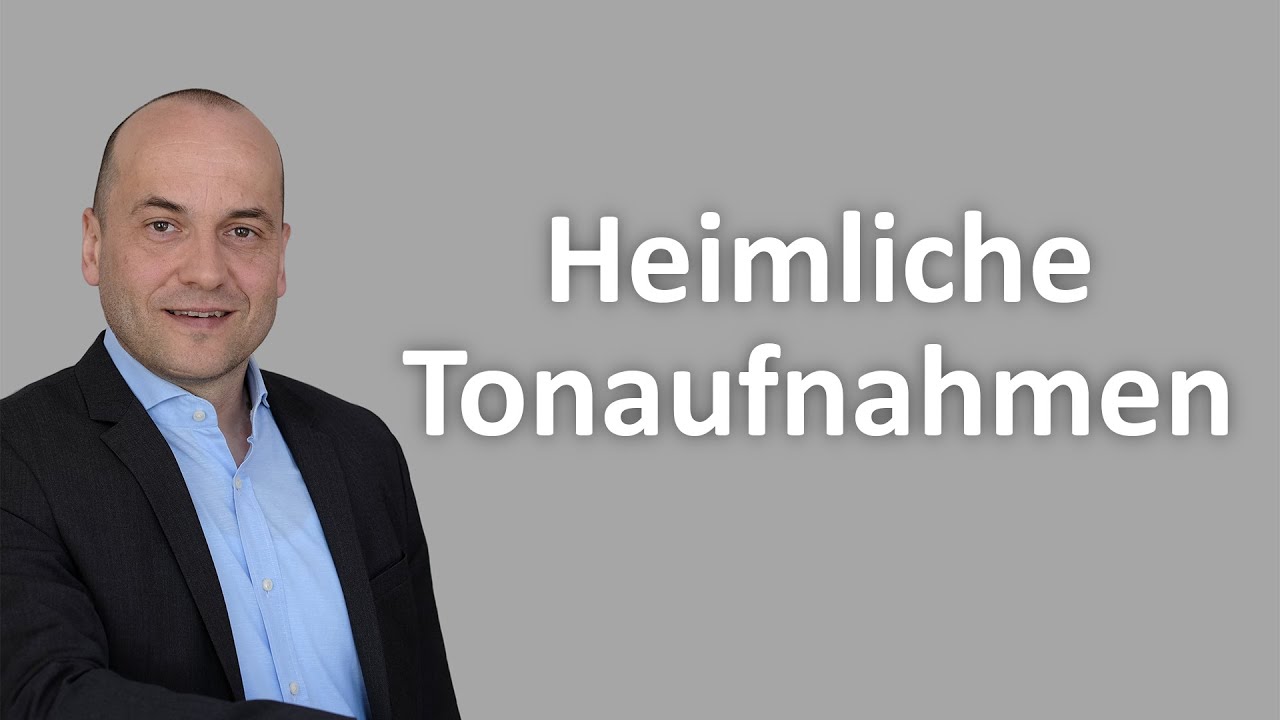 Heimliche Tonaufnahmen - So machen Sie sich strafbar!