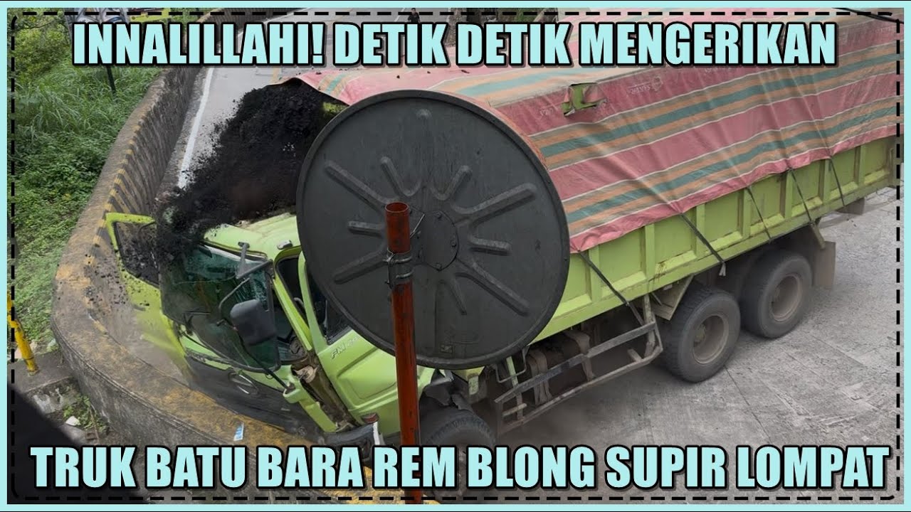 Innalillahi, Detik Detik Mengerikan Truk Batu Bara Rem Blong Supir Lompat di Sitinjau Lauik (Part 2)