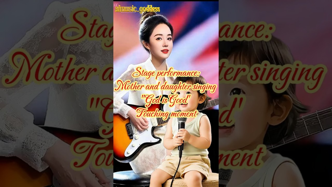 Stage performance: Touching moment of mother and daughter singing 