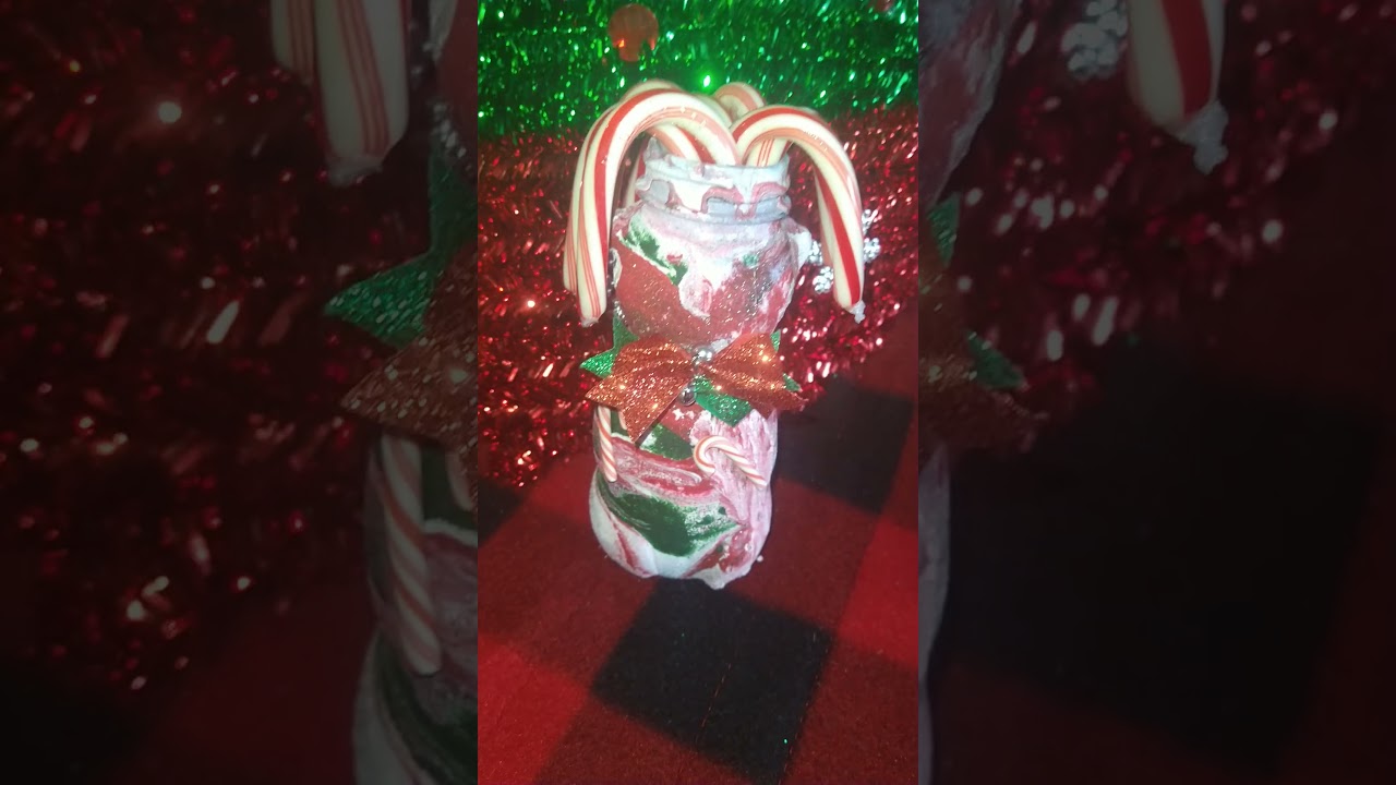 This DIY Custom Candy Cane Bear Is Soo Cute & Easy To Make🎁🎄