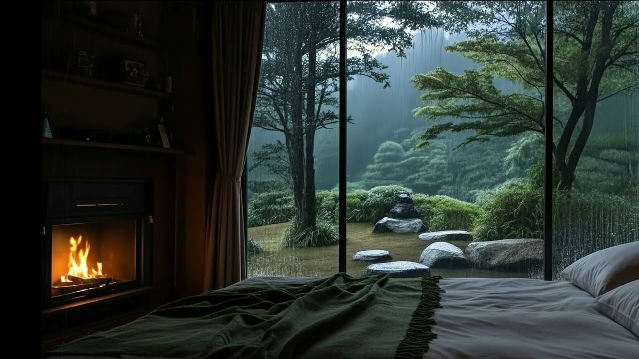 Soft Rain, Open Window Vibes - Fall Asleep in Minutes 8 Hours Rain Sounds for Sleeping #rain