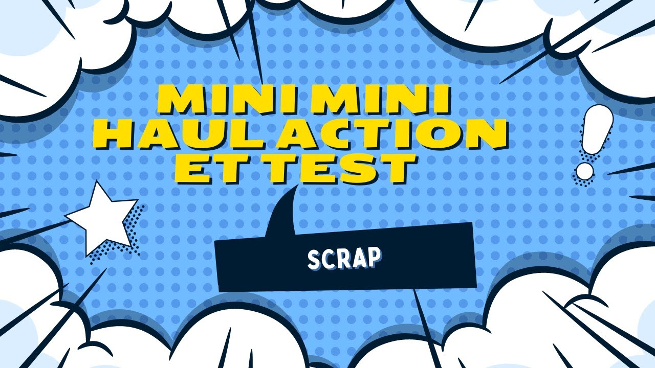 MINI HAUL ACTION ET TEST PRODUITS #scrapbooking #scrap #mixedmedia #astucescrap