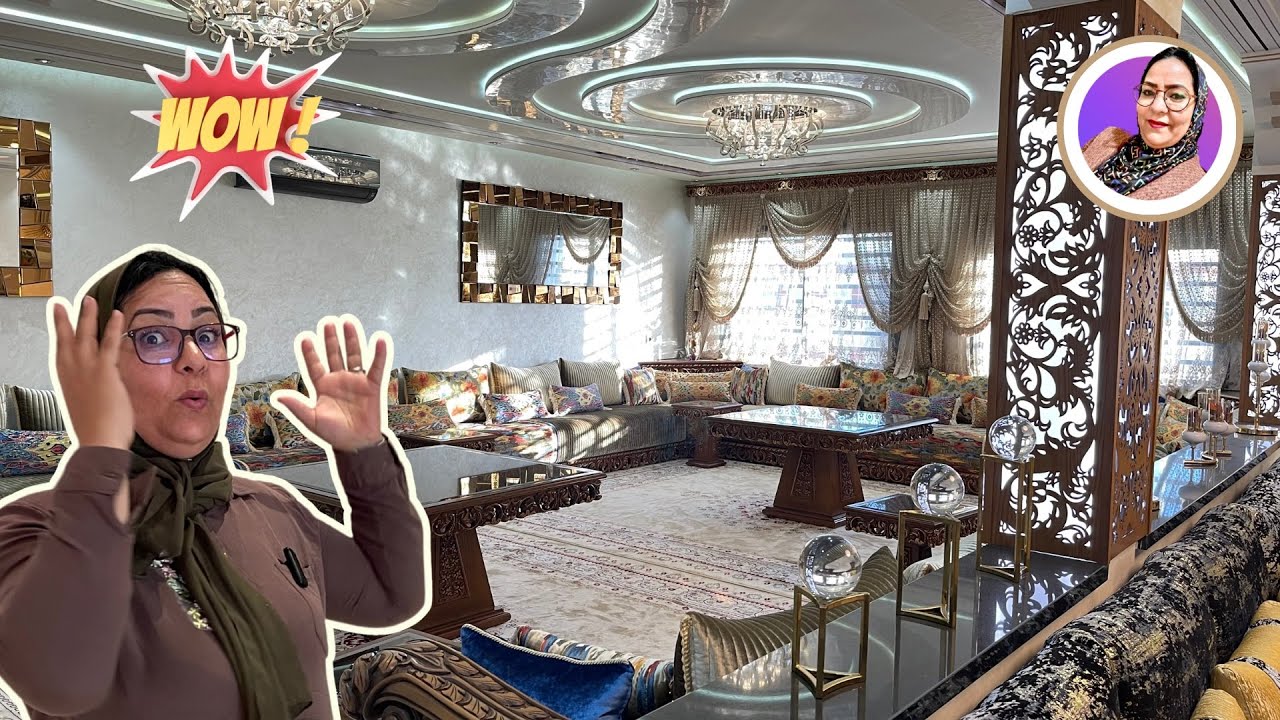 آخر صيحات العقار وآخر صيحات الأثاث شقة ساحرة للبيع بالأثاث بأرقى المواقع Appartement de luxe fes