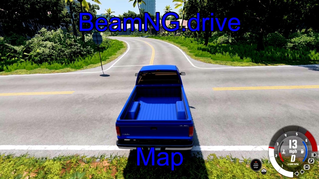 BeamNG.drive Sixt Island Map | Neon City Lights & Multi-Biome Island Driving
