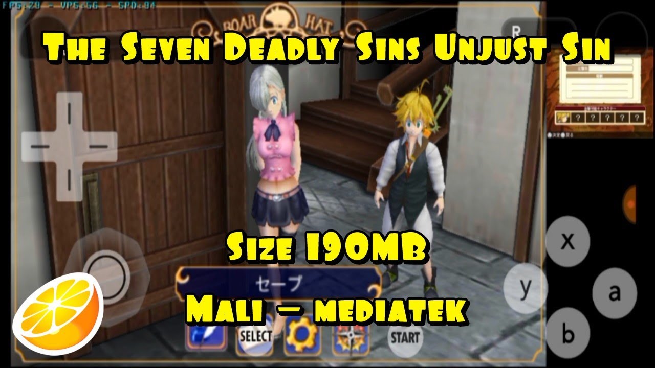 Emulator Citra MMJ test game - The Seven Deadly Sins Unjust Sin