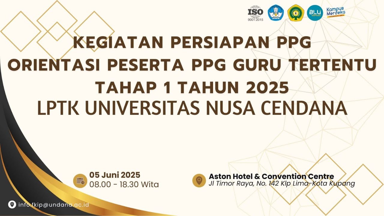 Orientasi PPG Guru Tertentu Tahap 1 Tahun 2025 Undana