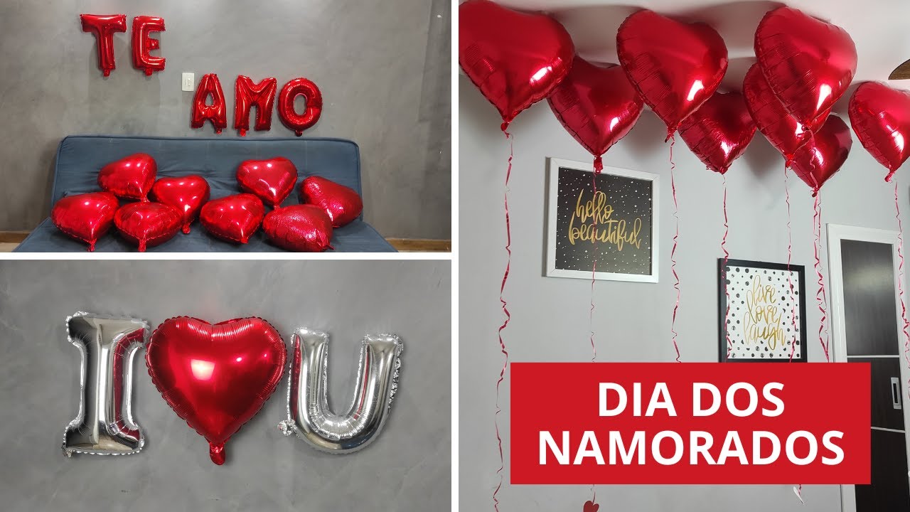 4 DECORAÇÕES DE DIA DOS NAMORADOS COM BALÕES