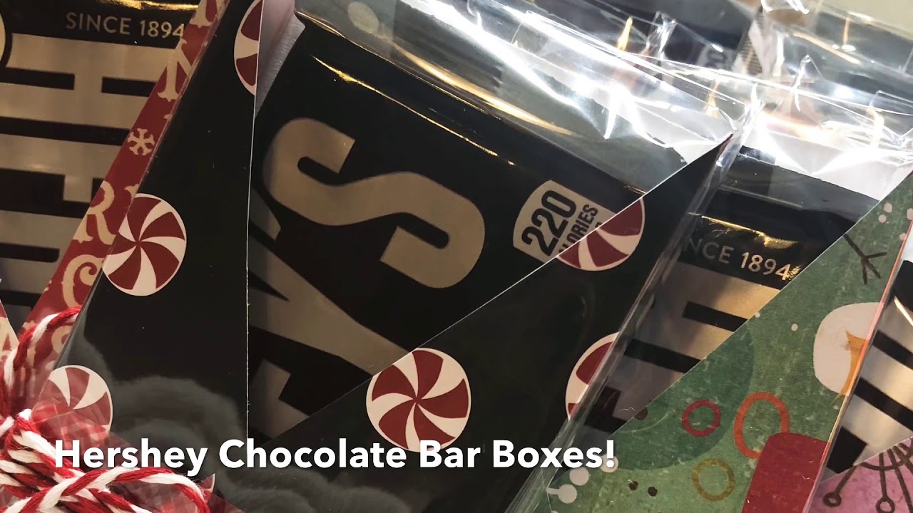 Обновленная идея для коробки с шоколадными батончиками Hershey!