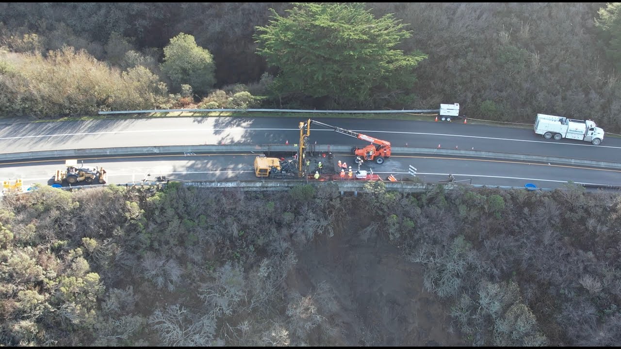 Highway 92/35 Sinkhole Drone Flight