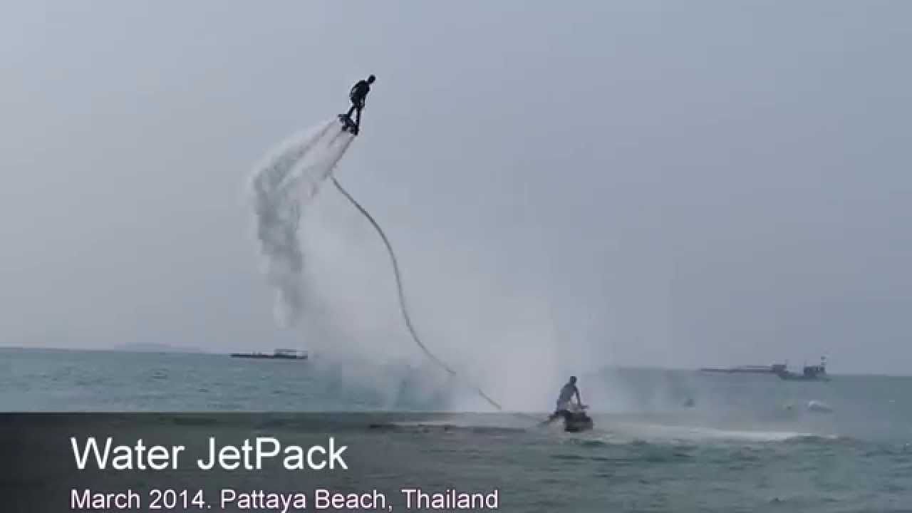 Water Jetpack, Jet flyer, Fly Board, Hover Board, Pattaya Beach, Thailand