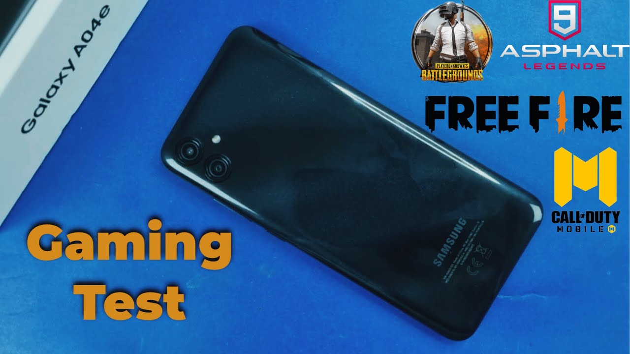 Samsung A04e Gaming Test | FREEFIRE | PUBG | CALL OF DUTY | ASPHALT 9 🔥⚡️