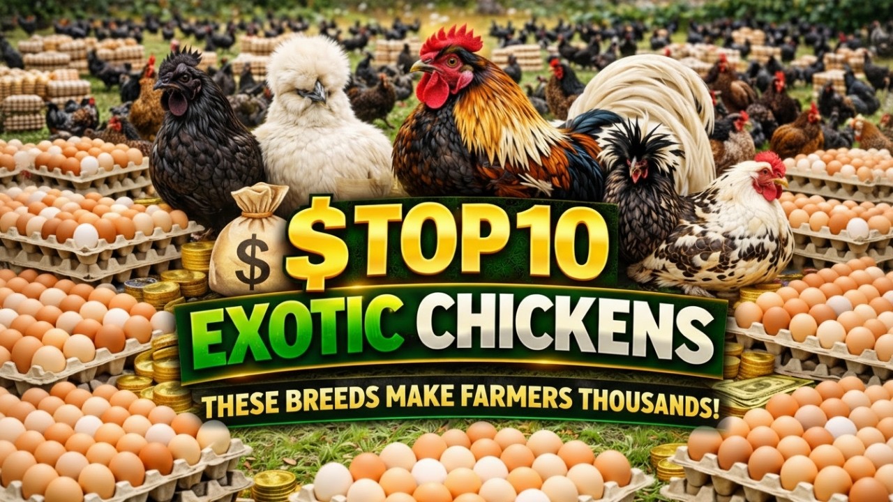 Top 10 Exotic Chicken Breeds That Make Farmers Thousands | Profitable Chicken Farming Secrets