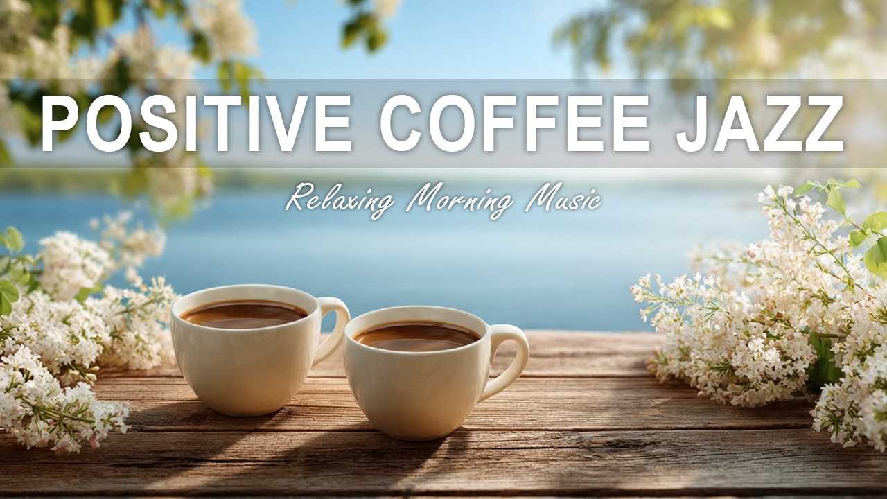 Positive Coffee Jazz ☕ Calm Morning Jazz & Cozy Café Ambience for Study & Work