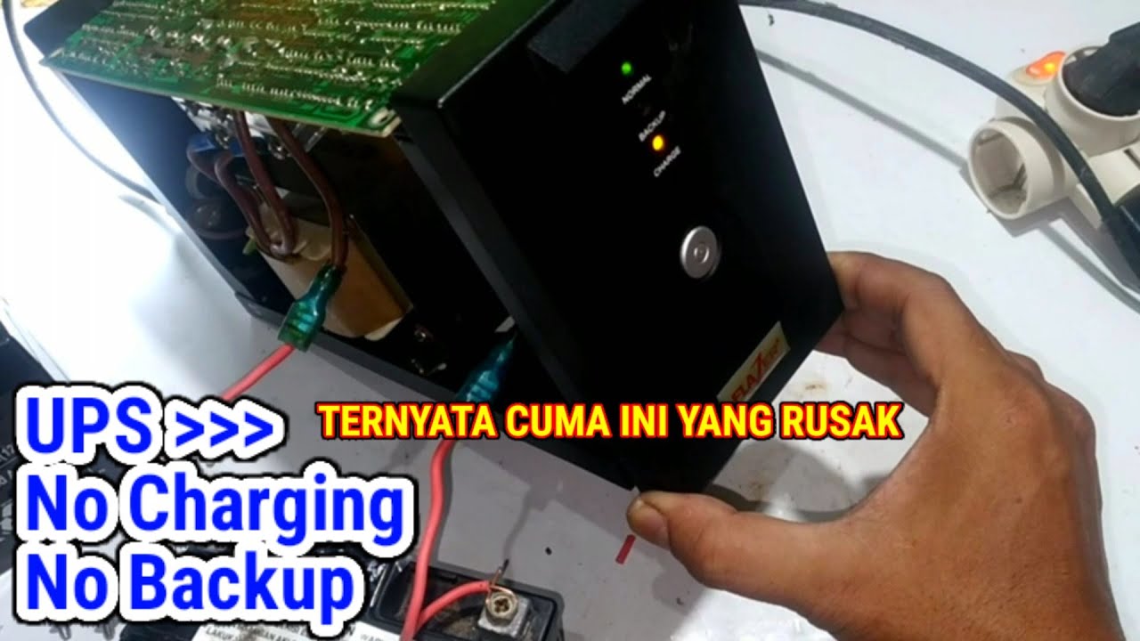 BONGKAR MESIN UPS TIDAK BISA CHARGE/ UPS TIDAK BACKUP TEGANGAN 220V