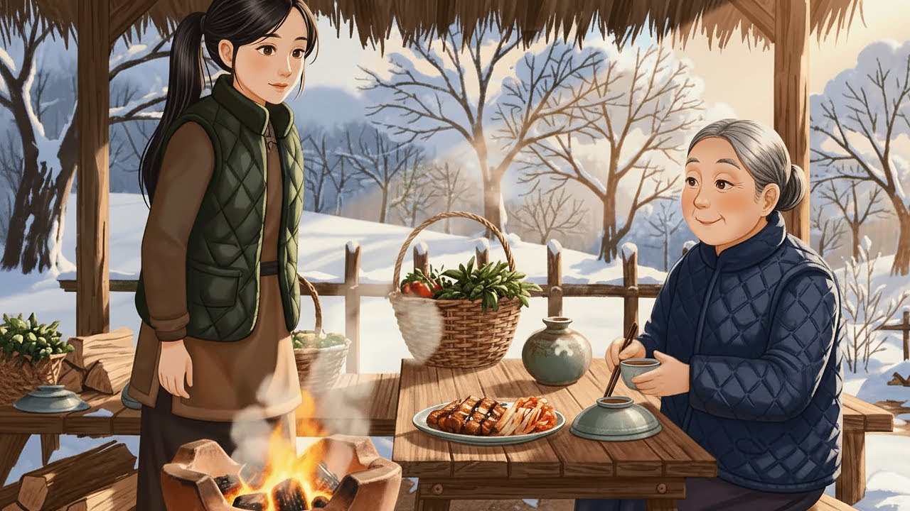 On the First Snowy Morning, I Make Kimchi — A Quiet Warmth in Winter’s Cold | Ghibli-Style Video