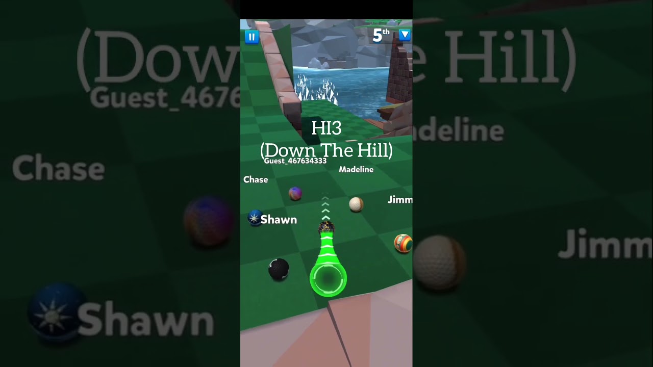 Golf Battle - Windy Cliffs (all holes) Power 4