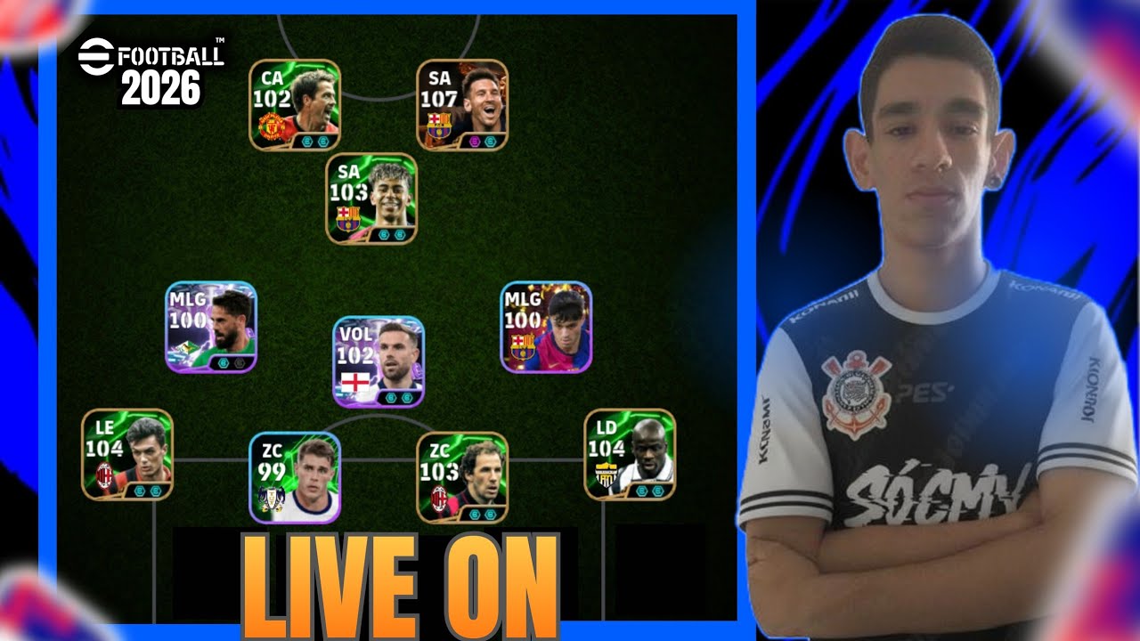 LIVE ON TENTANDO CHEGAR NA PRIMEIRA ANTES DE RESETAR A DIVISÃO NO EFOOTBALL 2026 MOBILE😌