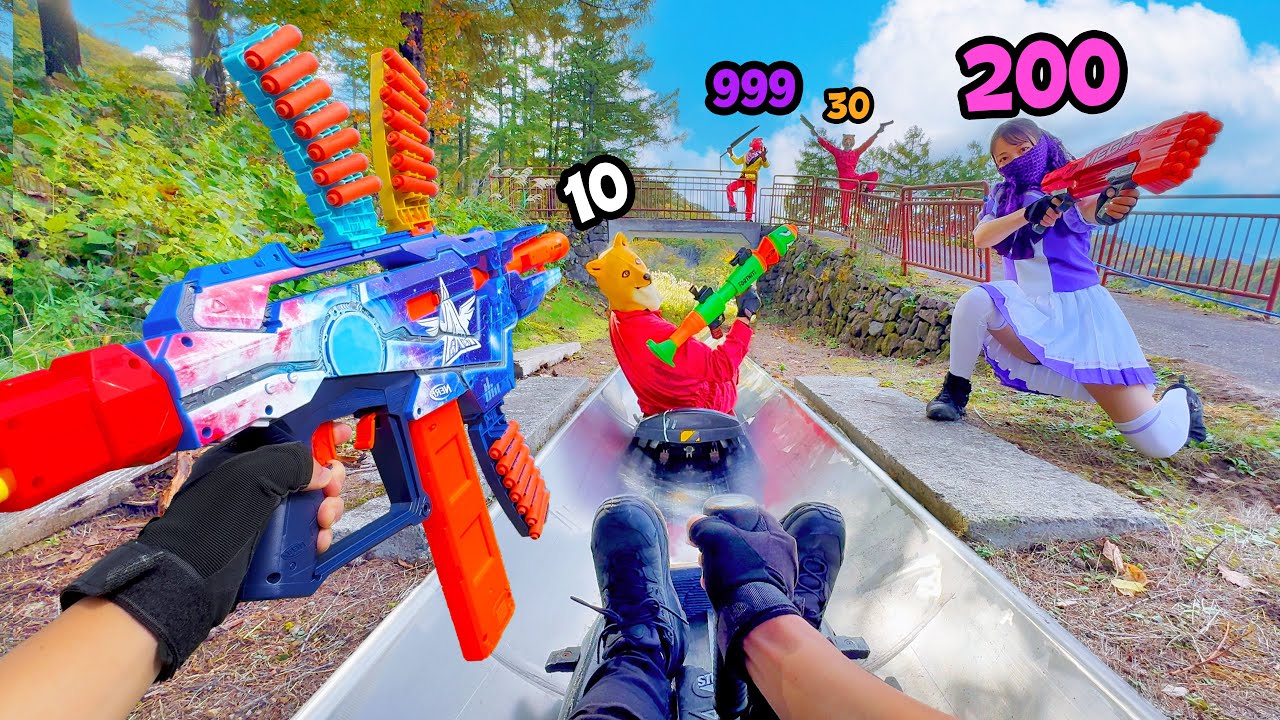 Nerf War | Amusement Park Battle 133(Nerf First Person Shooter)