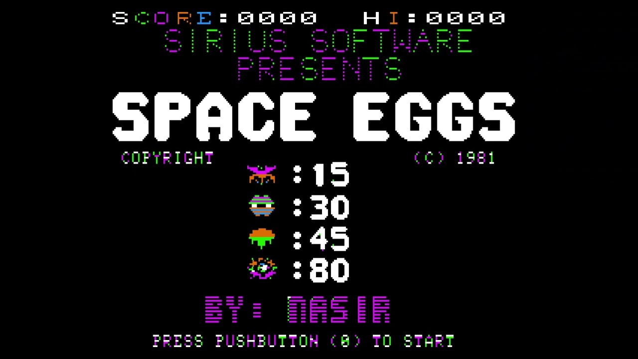 Space Eggs (Apple II, 1981) - Commentary-Free Let's Play