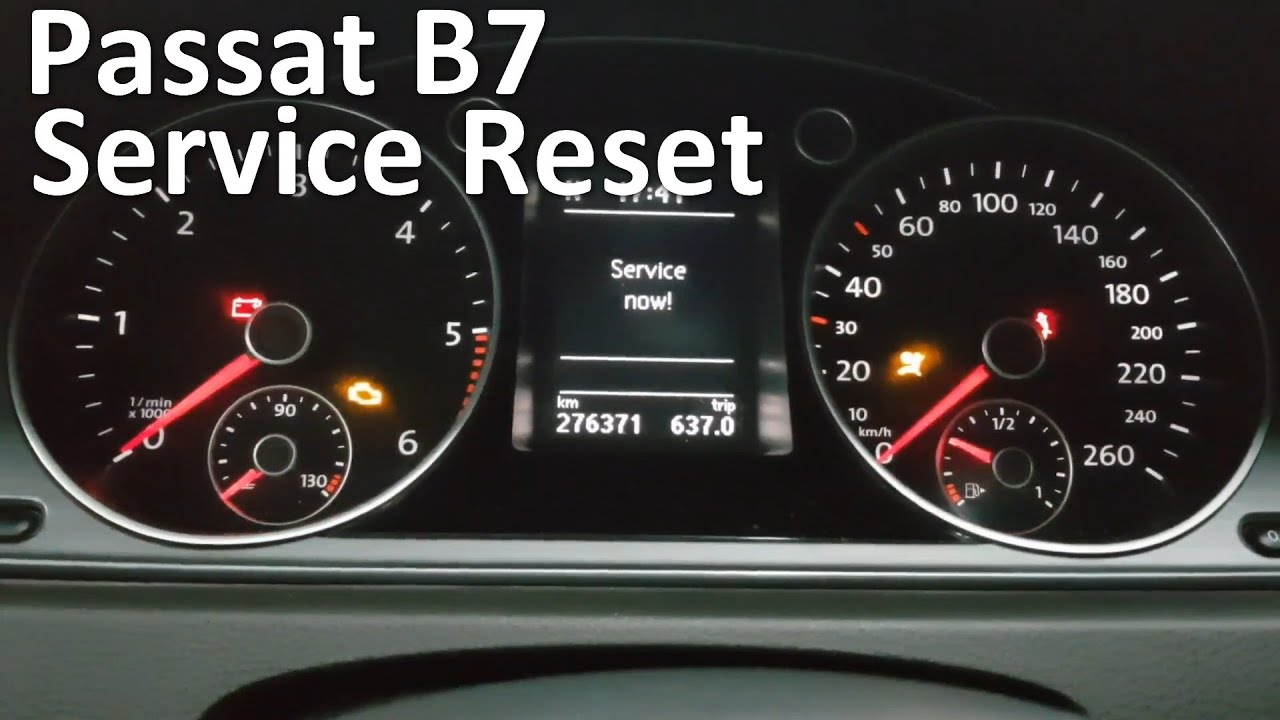 VW Passat B7 Service Reset