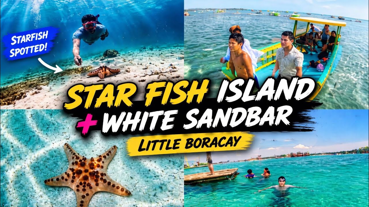 Little Boracay Floating Cottage | Starfish Island + White Sandbar | Philippines 🇵🇭 | Uncle Jem TV