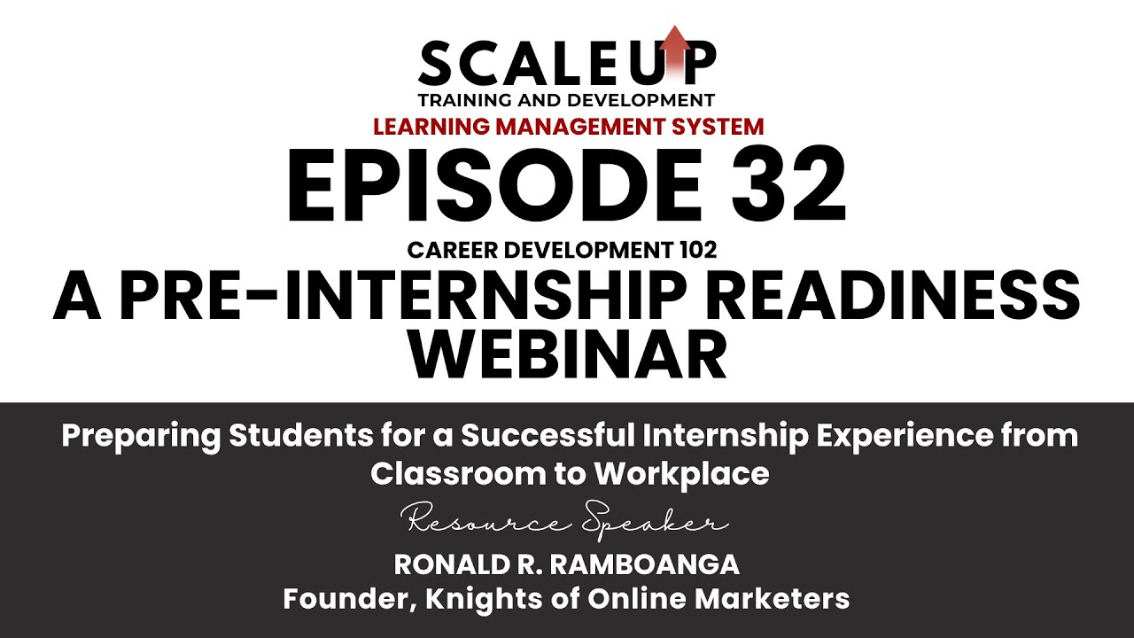 Episode 32 - Career Development 102: Pre-Internship Readiness Webinar