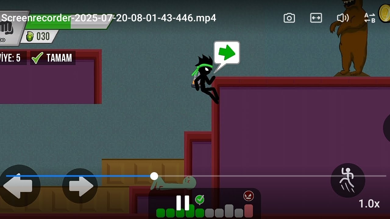 Stick vs Zombies 2 bossu ilk defa zor yendim 😓 #oyun