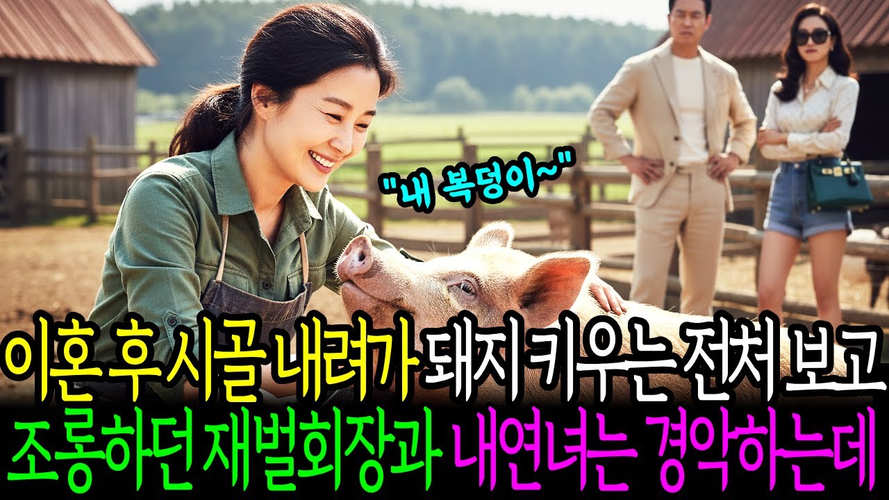 이혼 후 시골 내려가 돼지 키우는 전처 보고 조롱하던 재벌회장과 내연녀는 경악하는데
