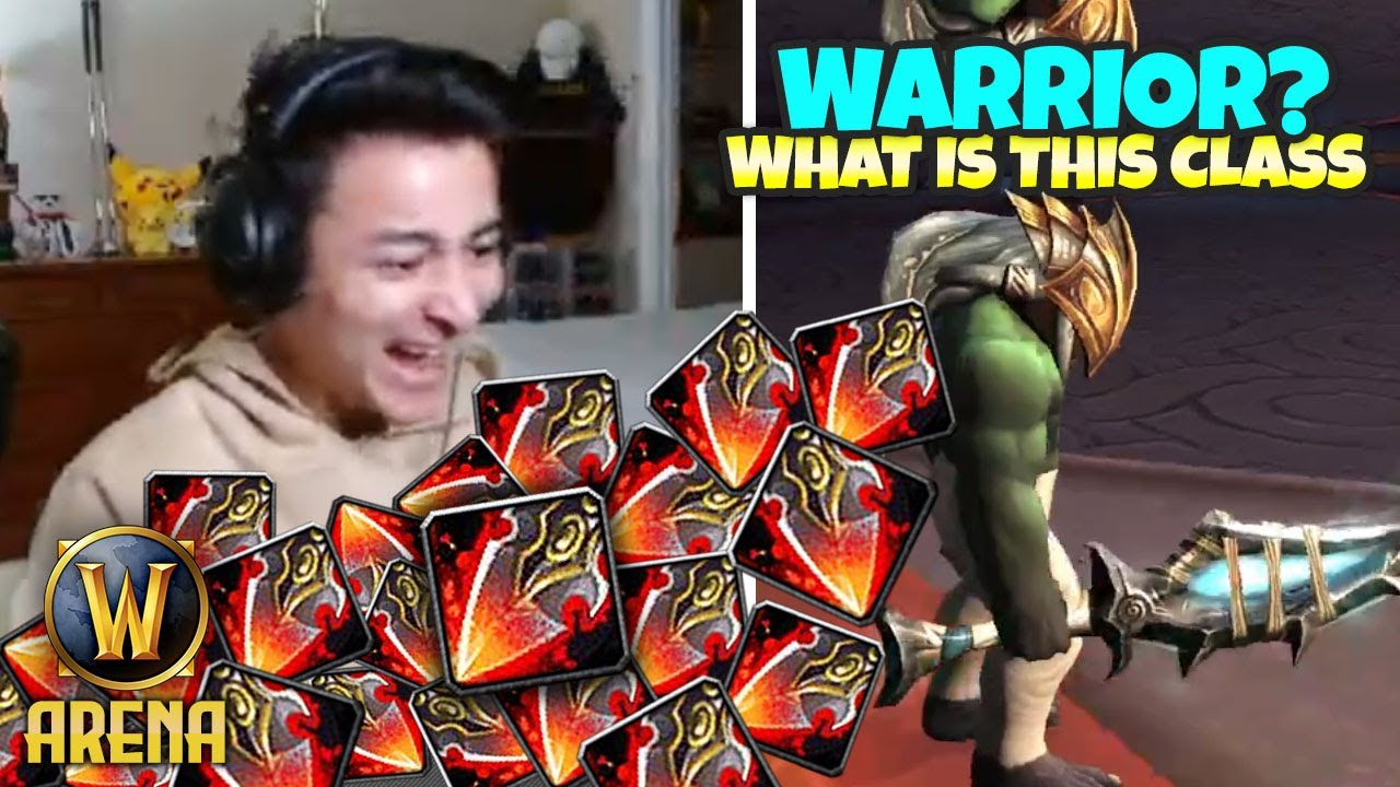 HOW CAN ANYONE TAKE WARRIOR SERIOUSLY?! | Pikaboo WoW Arena