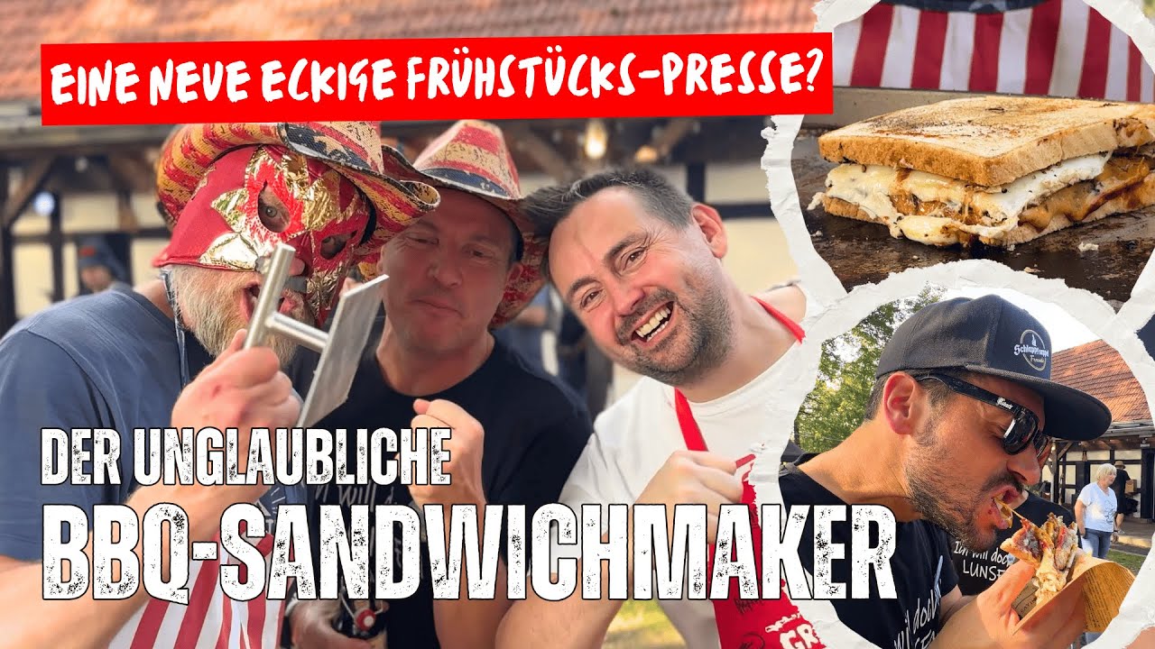 Der BBQ-Sandwichmaker - die eckige Burger-Presse Deluxe | Die Grillshow