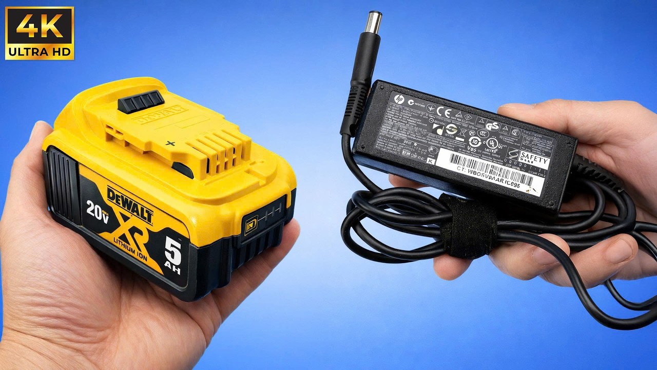 Never Buy Drill Batteries Again🔋 Use a Laptop Charger and Watch What Happens