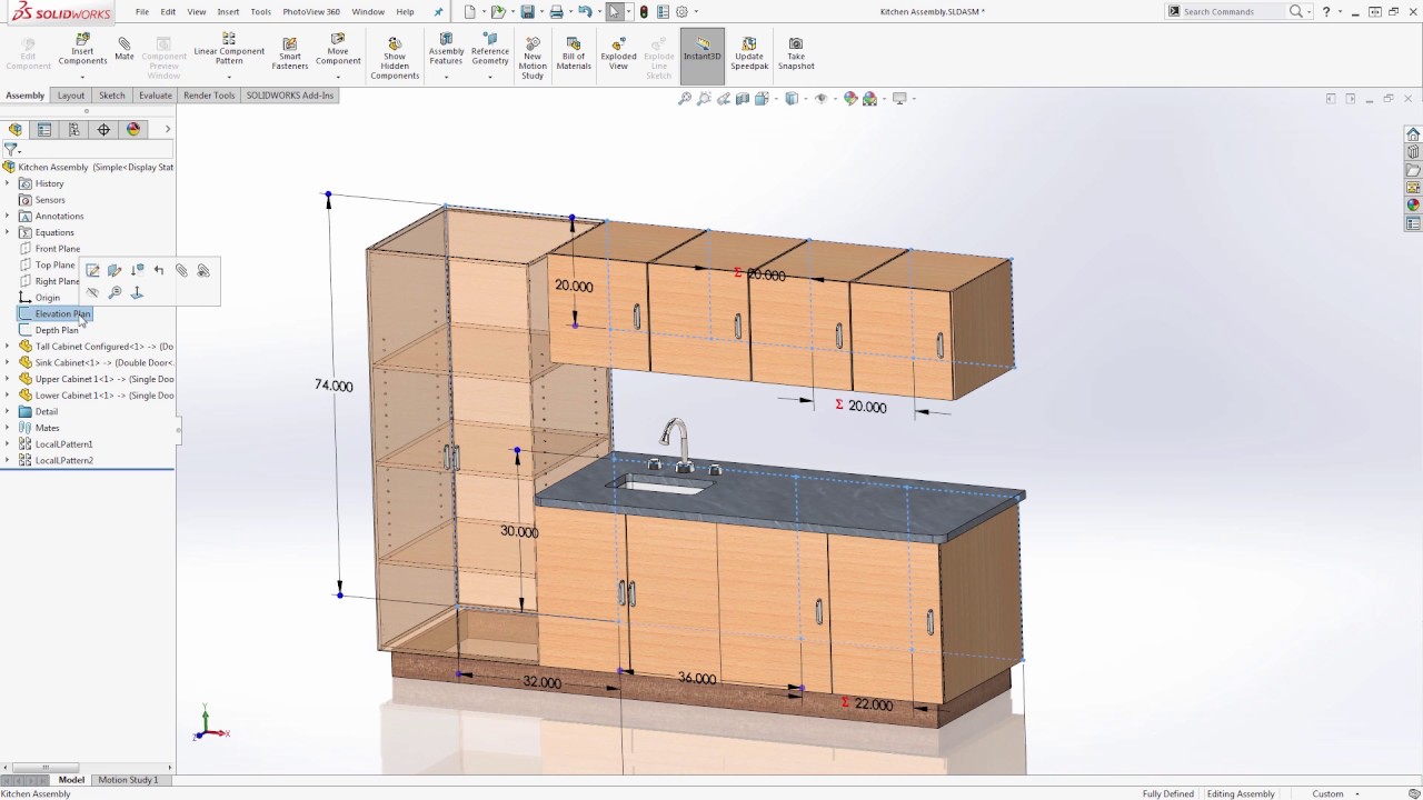 Cabinetry in SOLIDWORKS - Part 1