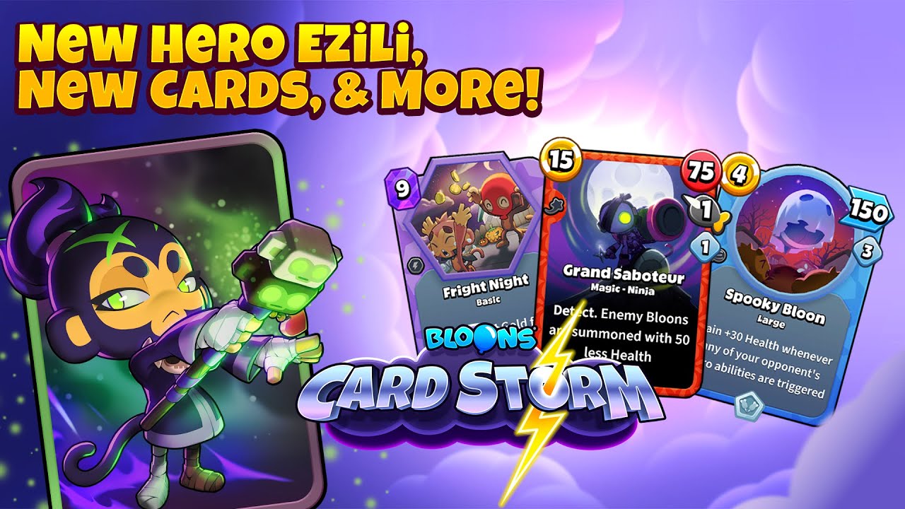 Обновление Bloons Card Storm 6.0 &mdash; новый герой Эзили, новые карты и многое другое!