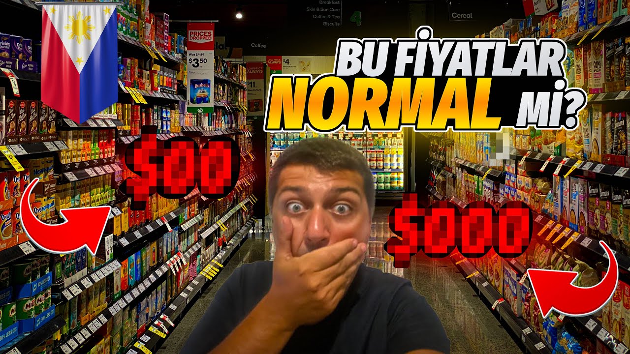 FİLİPİNLERDE MARKET FİYATLARI ŞAŞIRTIYOR! 😱 | Türkiye ile Karşılaştırdım! 🇹🇷 vs 🇵🇭