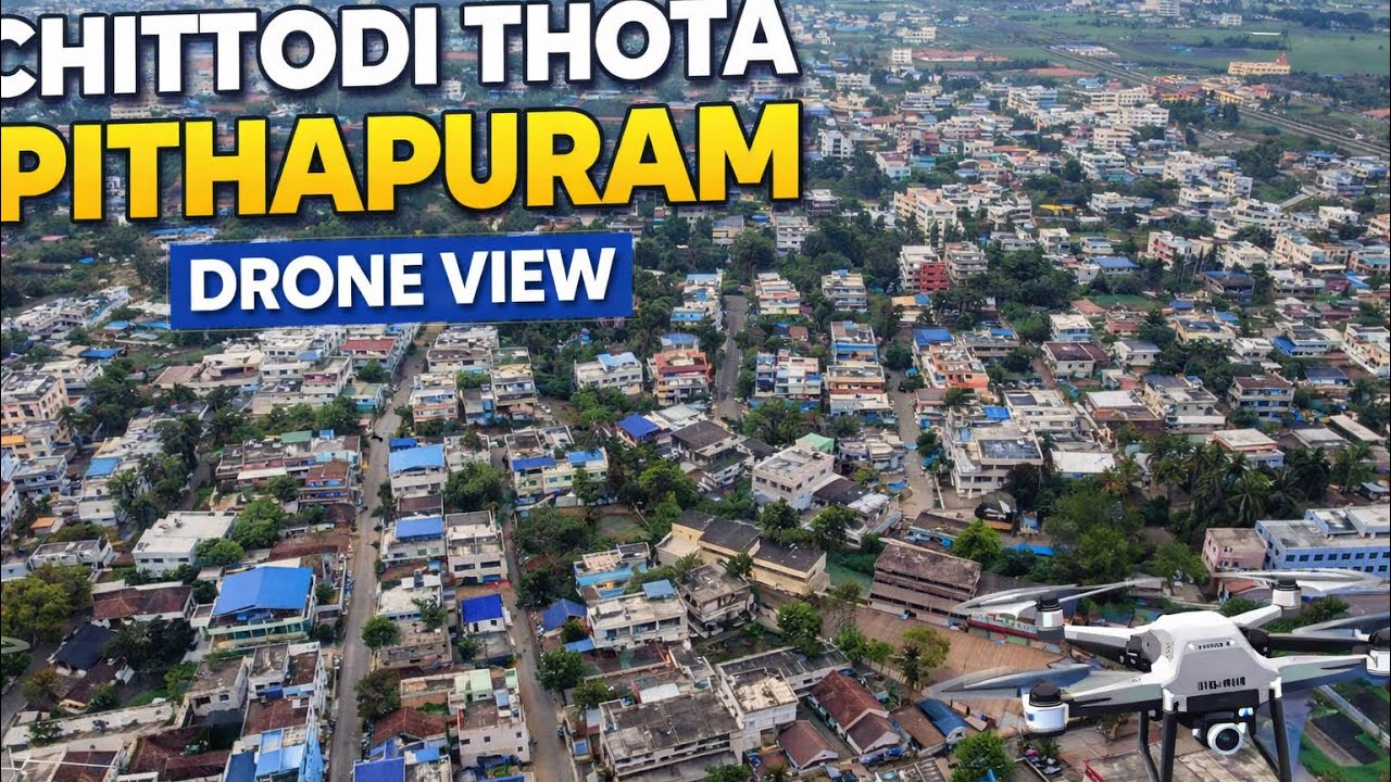 Chittodi Thota Drone View | Pithapuram Village Aerial 4K