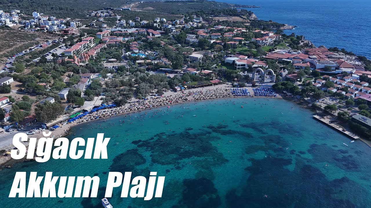 Sığacık Akkum Plajı Drone Görüntüleri | İzmir Seferihisar 4K Video