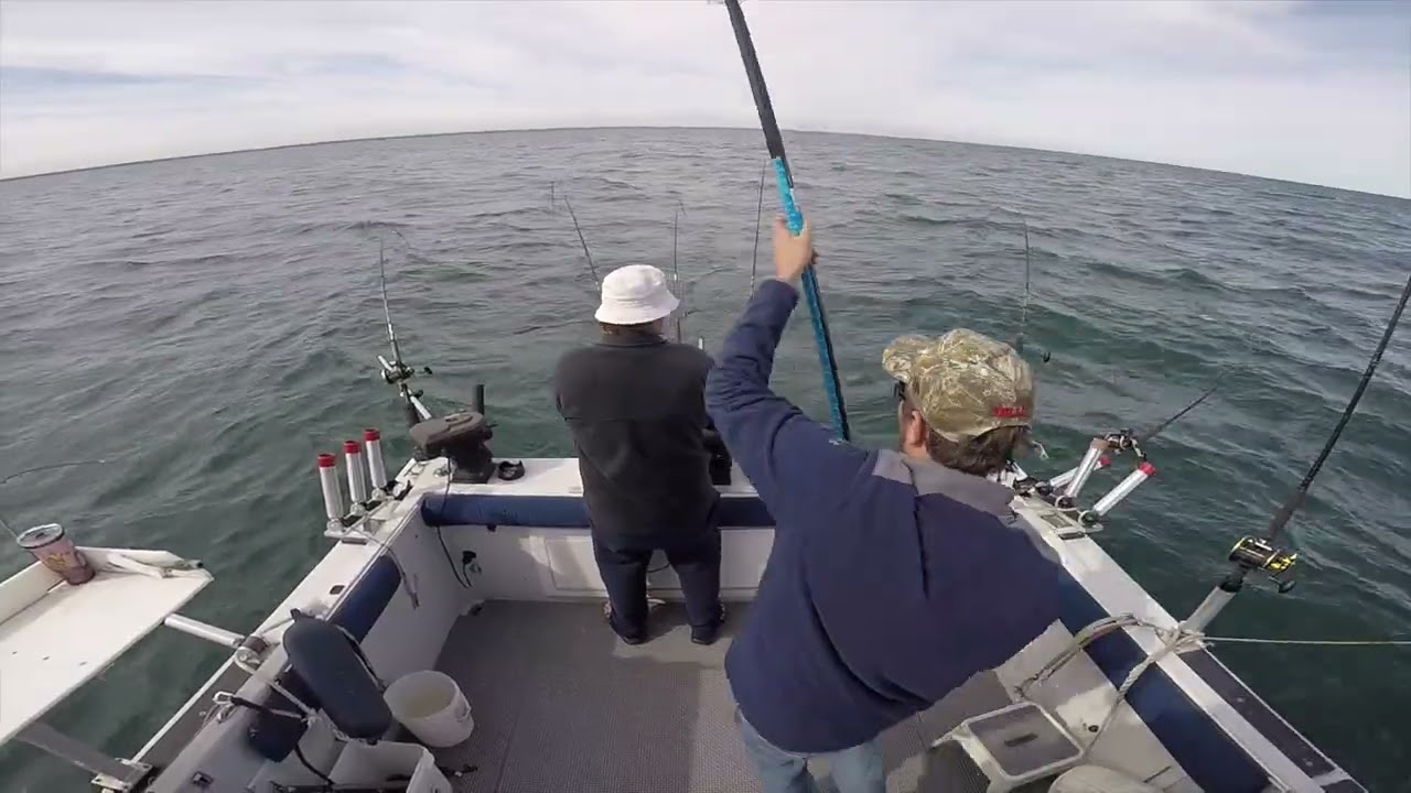 Olcott Niagara Bar Coho Fishing May 2022   HD 1080p
