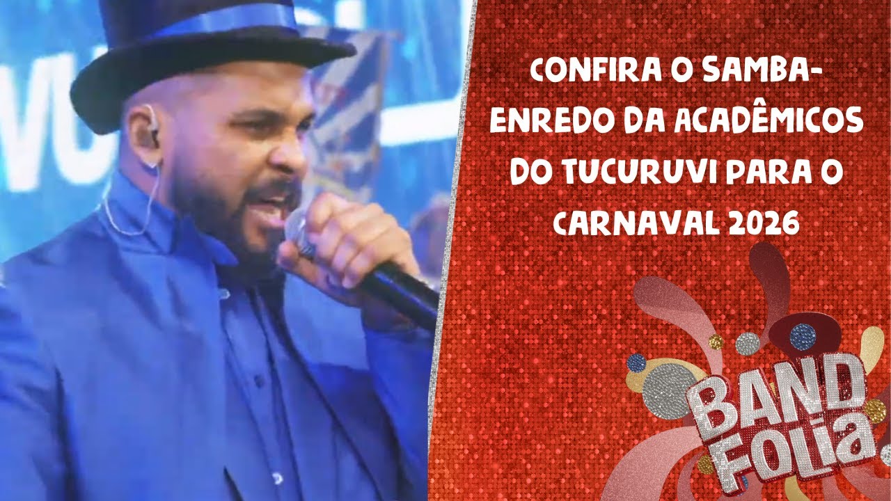 Confira o samba-enredo da Acad&ecirc;micos do Tucuruvi para o Carnaval 2026 | Band Folia #shorts