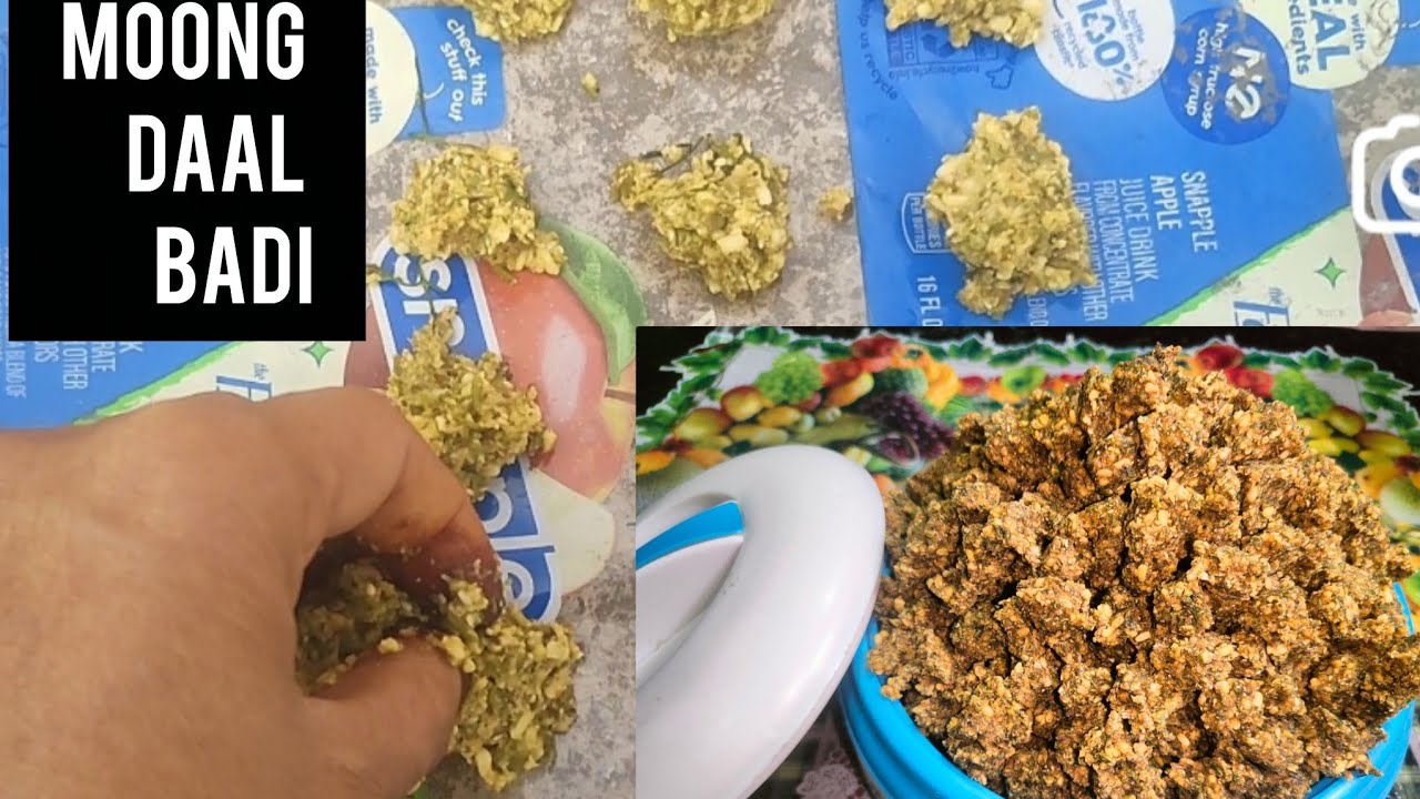 मूंग दाल से बनाए बहुत आसान तरीके से बड़ी easy dish 