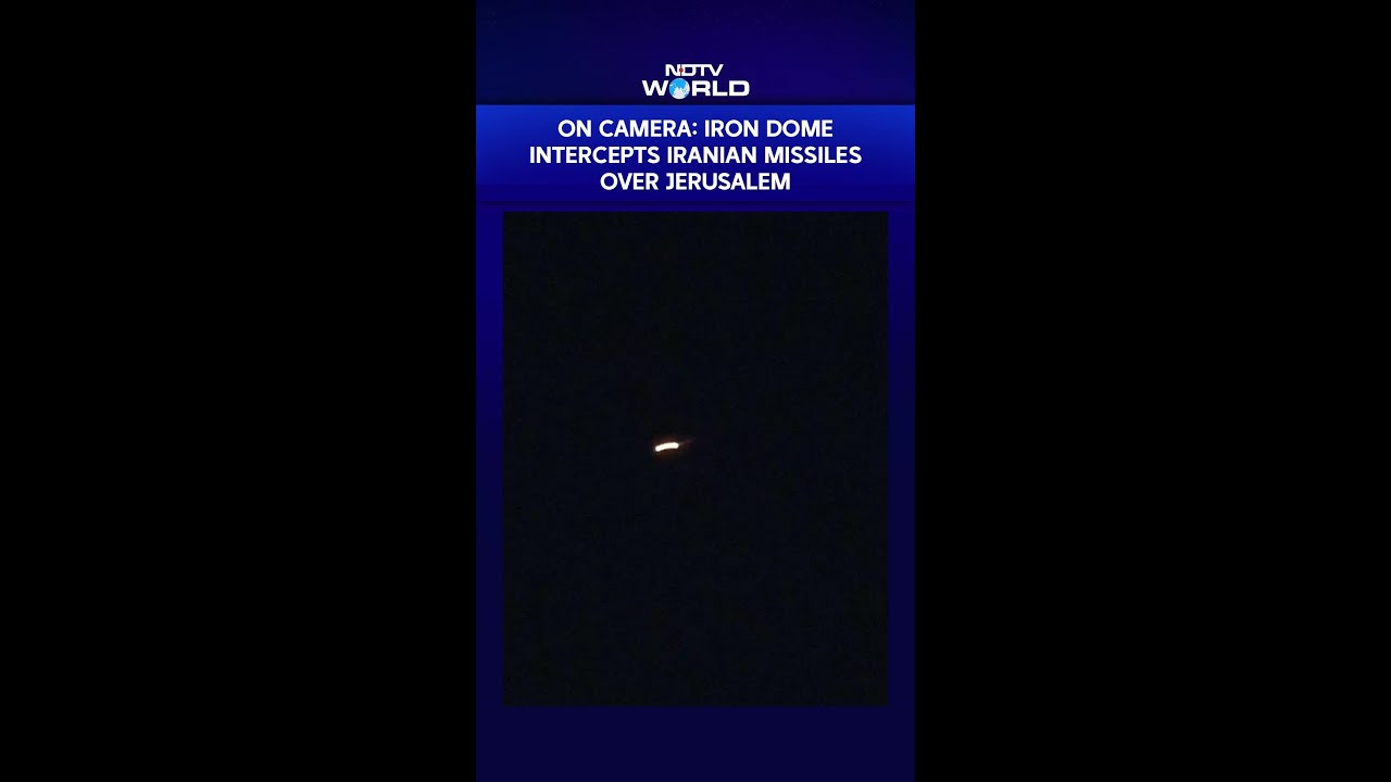 On Camera: Moment When Iron Dome Intercepted Iranian Missiles Above Jerusalem