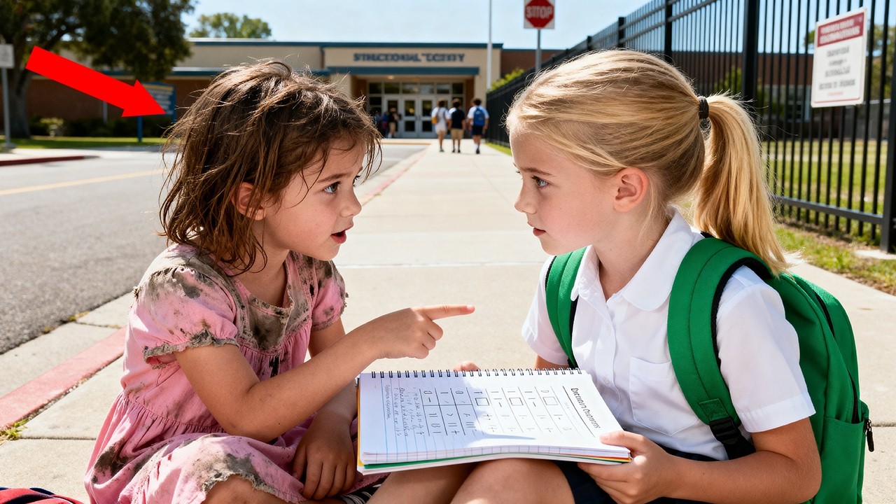 A Billionaire Sees a Homeless Girl Teaching His Daughter—What Happens Next Stuns All...