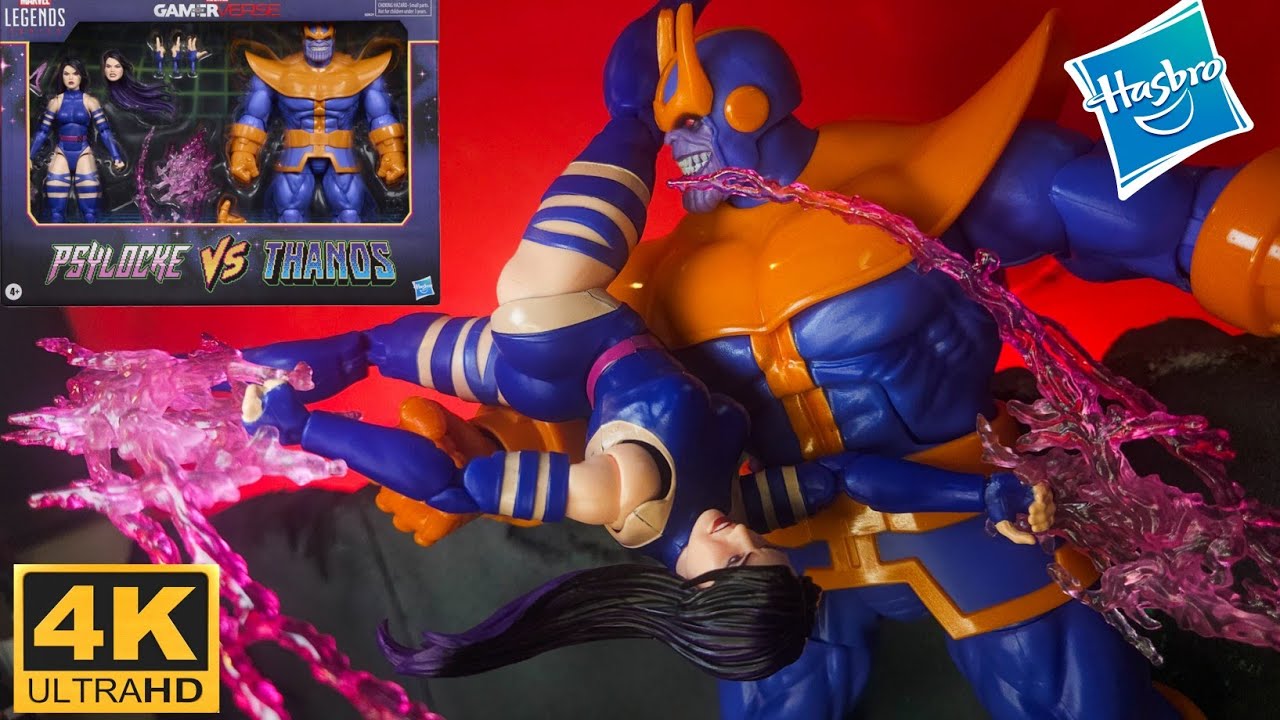 Marvel Legends Gamerverse Psylocke & Thanos 2-Pack Review (Target Exclusive) and Game Poses