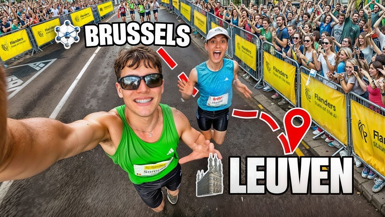 Running My First MARATHON (42km) with Hanne ! Brussel - Leuven 2025
