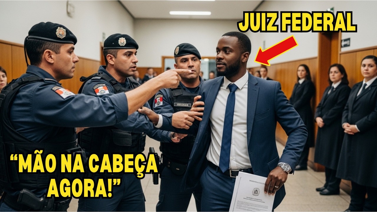 Policial Prende Homem Negro Na Audiência — O Tribunal Congela Quando Ele Senta Na Cadeira Do Juiz