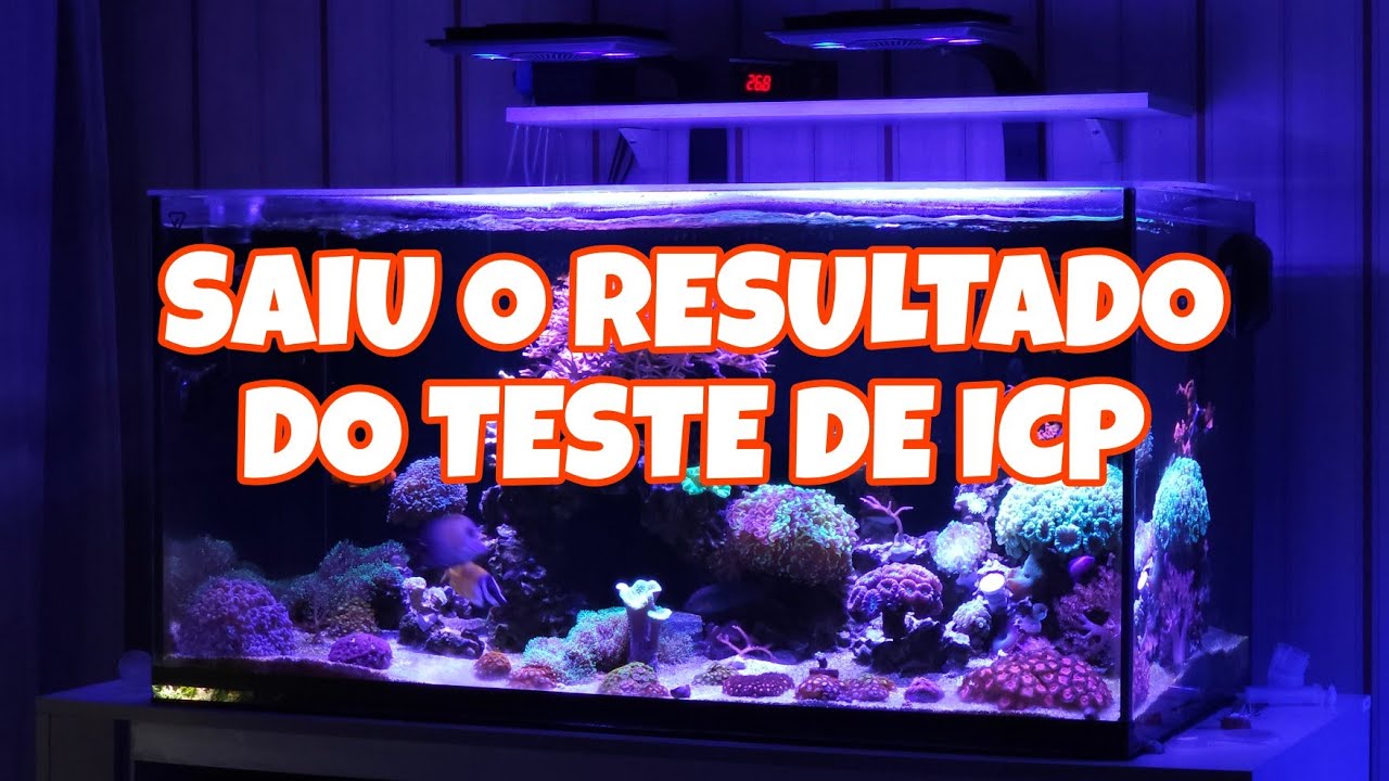 Saiu o resultado da análise laboratorial da água do meu aquário.  ICP Triton