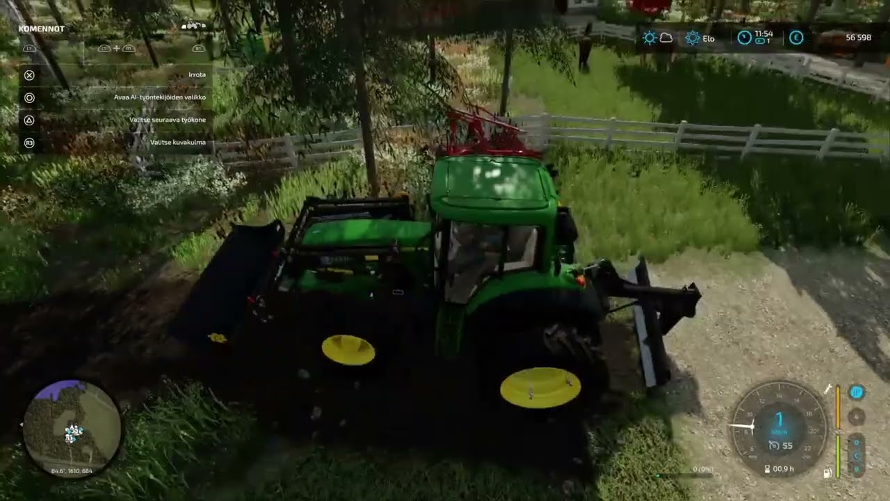 Fs22 metsätien tekoa jontikalla(timelapse)