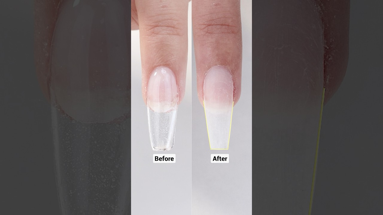 SHAPE TIPS! To file a coffin nail shape like a pro